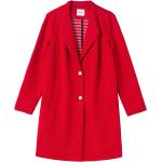 Rote Gestreifte Elegante Sheego Midi Damenmäntel aus Jersey Größe 3 XL Große Größen 