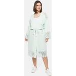 Mintgrüne Unifarbene Langärmelige Sheego Festliche Blusen aus Baumwolle für Damen Größe 3 XL Große Größen für den für den Frühling 