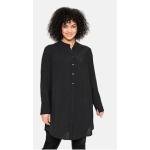 Schwarze Sheego Stehkragen Tunika-Blusen für Damen Größe 3 XL Große Größen für den für den Sommer 
