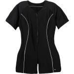 Schwarze Damenschwimmanzüge & Damensportbadeanzüge mit Reißverschluss Große Größen für den für den Sommer 