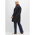 Schwarze Gesteppte Sheego Mini Damensteppmäntel & Damenpuffercoats aus Polyamid mit Kapuze Größe 3 XL Große Größen für den für den Herbst 