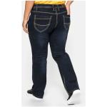 Dunkelblaue Sheego Denim Stretch-Jeans aus Denim für Damen Größe XXL Große Größen 
