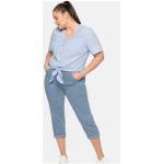 Reduzierte Blaue Sheego Denim Stretch-Jeans mit Reißverschluss aus Denim für Damen Größe 3 XL Große Größen 