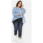 Dunkelblaue Sheego Denim Stretch-Jeans aus Denim für Damen Größe 3 XL Große Größen 