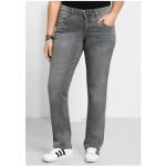 Graue Sheego Denim Stretch-Jeans aus Denim für Damen Größe 3 XL Große Größen 