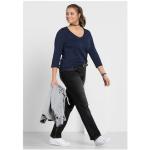 Schwarze Sheego Denim Stretch-Jeans aus Denim für Damen Größe XXL Große Größen 