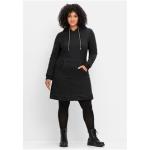 Reduzierte Schwarze Sheego Sweatkleider mit Kapuze für Damen Größe XL Große Größen 