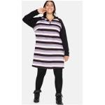 Reduzierte Schwarze Casual Sheego Sweatkleider mit Reißverschluss mit Kapuze für Damen Größe 3 XL Große Größen 