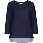 Marineblaue Sheego Damensweatshirts Große Größen 