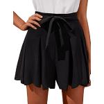 Schwarze Unifarbene SheIn Sommermode mit Gürtel mit Reißverschluss für Damen Größe M für den für den Sommer 