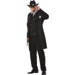 Schwarze Buttinette Cowboy-Kostüme aus Polyester für Herren Größe L 