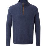 Blaue Sherpa Herrensweatshirts aus Wolle Größe S 