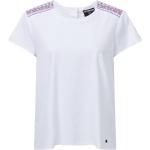 Weiße Bestickte Sherpa Sommershirts für Damen Größe XL für den für den Sommer 