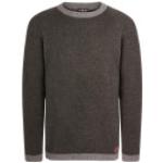 Graue Sherpa Rundhals-Ausschnitt Herrensweatshirts Größe XL für den für den Herbst 