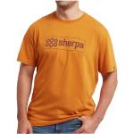 Reduzierte Orange Langärmelige Sherpa T-Shirts aus Baumwolle für Herren Größe XL 