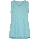 Reduzierte Blaue Sherpa V-Ausschnitt Tank-Tops aus Polyester für Damen Größe XXL für den für den Sommer 