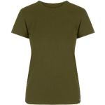 Reduzierte Olivgrüne Langärmelige Sherpa Bio T-Shirts für Damen Größe XL 