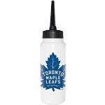 Sherwood NHL Trinkflasche 1000 ml, Toronto Maple Leafs, Eishockey Trinkflasche, Sportflasche mit NHL Club Logo, biegsamer Silikon-Trinkhalm