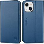 Royalblaue Elegante Shieldon iPhone 13 Mini Hüllen 2021 Art: Flip Cases mit Bildern aus Leder klappbar mini 