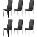 Reduzierte Schwarze Moderne Stuhl-Serie aus Stoff Breite 0-50cm, Höhe 0-50cm, Tiefe 0-50cm 