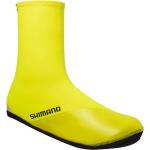 Gelbe Schuhüberzieher & Regenüberschuhe mit Klettverschluss aus Fleece wasserdicht Größe 49 