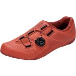 Rote Shimano Rennradschuhe aus Kunstleder leicht für Herren Größe 44 