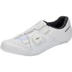 Weiße Shimano Rennradschuhe aus Nylon leicht für Herren Größe 47 