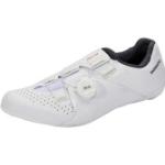 Weiße Shimano Rennradschuhe aus Nylon leicht für Damen Größe 41 