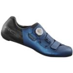 Blaue Shimano Rennradschuhe mit Klettverschluss aus Mesh Leicht Größe 50 