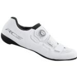Weiße Shimano Rennradschuhe mit Klettverschluss aus Mesh für Damen Größe 38 