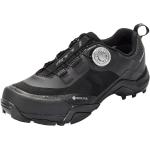 Schwarze Shimano Gore Tex MTB Schuhe in Normalweite aus PU wasserdicht für Herren Größe 44 