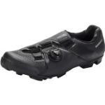 Schwarze Shimano MTB Schuhe mit Strass aus Nylon atmungsaktiv Größe 50 