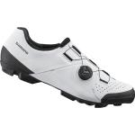 Weiße Shimano MTB Schuhe mit Strass aus Nylon atmungsaktiv Größe 50 