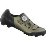 Grüne Shimano MTB Schuhe mit Klettverschluss leicht für Herren Größe 48 