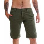 Grüne Vintage Shine Original Chino-Shorts für Herren Größe M für den für den Sommer 
