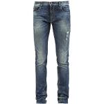 Blaue Shine Original Slim Fit Jeans aus Denim für Herren Weite 34 