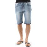 Hellblaue Shine Original Jeans-Shorts aus Baumwolle für Herren Größe M 