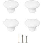 Weiße Minimalistische Runde Möbelknöpfe & Möbelknäufe aus Keramik Breite 0-50cm, Höhe 0-50cm, Tiefe 0-50cm 