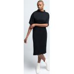 Schwarze Elegante SHIPSHEIP Bio Maxi Nachhaltige Stehkragen Taillierte Kleider aus Baumwolle für Damen Größe S 