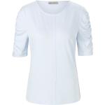 Hellblaue Halblangärmelige UTA RAASCH T-Shirts aus Viskose maschinenwaschbar für Damen Größe XL 