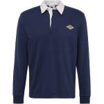 Marineblaue Color Blocking Langärmelige Esprit Langarm-Poloshirts aus Jersey für Herren Größe XXL 