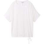 Reduzierte Weiße Halblangärmelige Tom Tailor T-Shirts aus Jersey für Damen Große Größen 