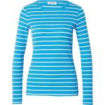 Reduzierte Blaue Gestreifte Langärmelige Esprit Jerseyshirts aus Jersey für Damen Größe M Große Größen 