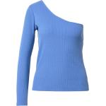 Reduzierte Blaue Langärmelige Just Female Jerseyshirts aus Jersey für Damen Größe XS 