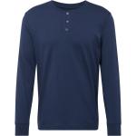 Reduzierte Marineblaue Langärmelige Esprit Bio Herrenlangarmhemden aus Jersey Größe M 