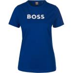 Reduzierte Blaue Halblangärmelige HUGO BOSS BOSS T-Shirts aus Baumwolle maschinenwaschbar für Damen Größe M 