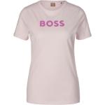 Reduzierte Rosa Halblangärmelige HUGO BOSS BOSS T-Shirts aus Baumwolle maschinenwaschbar für Damen Größe M 
