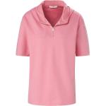 Reduzierte Pinke Halblangärmelige Brax Feel Good T-Shirts mit Reißverschluss mit Kapuze für Damen Größe L 