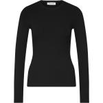 Schwarze Langärmelige EDITED Jerseyshirts aus Jersey für Damen Übergrößen 