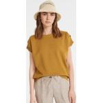 Gelbe Kurzärmelige Opus Nachhaltige Rundhals-Ausschnitt T-Shirts für Damen Größe XL für den für den Sommer 